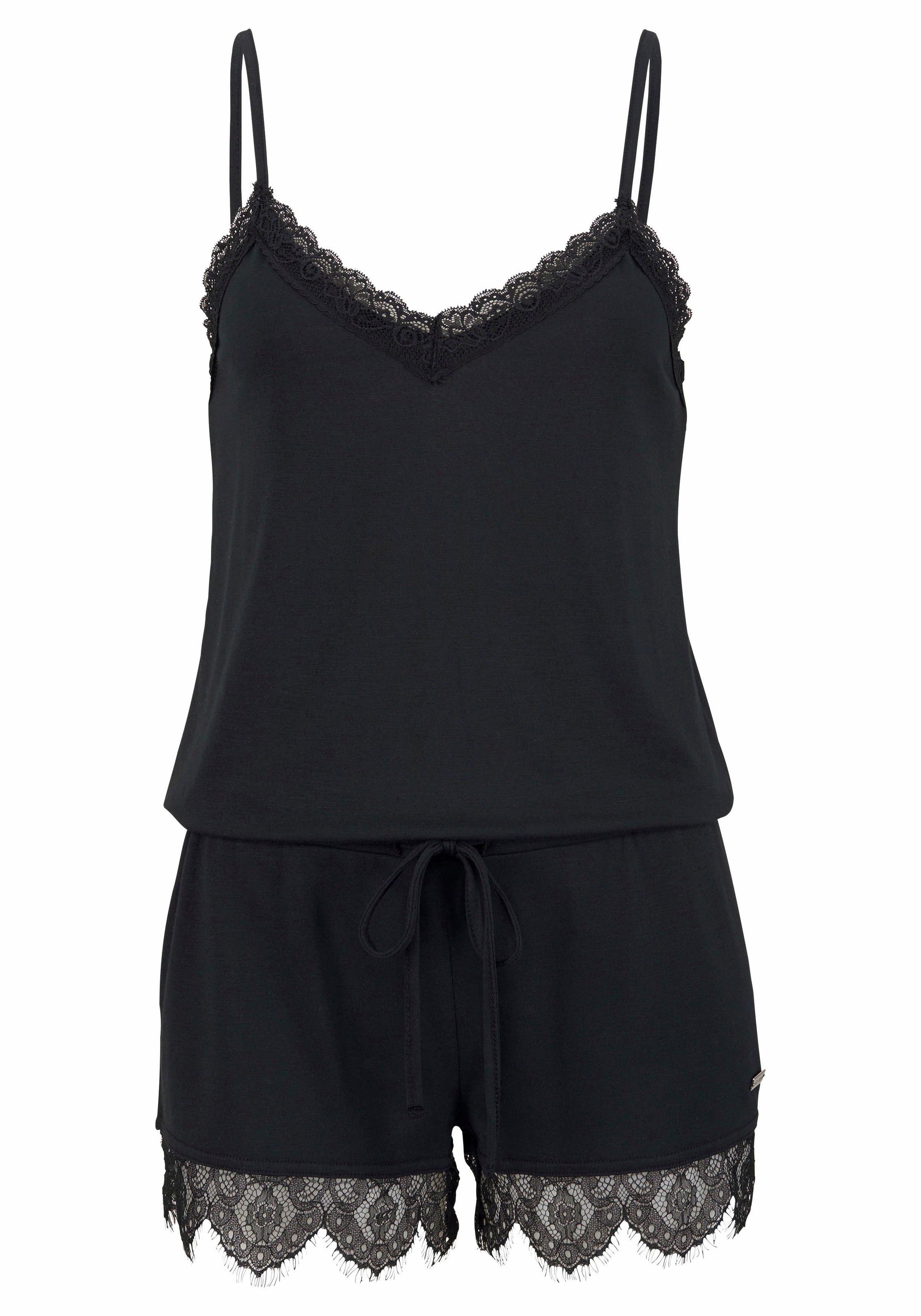 LASCANA Playsuit, mit Spitzensaum » Lingerie Unterwäsche Bademode, kaufen & online LASCANA 