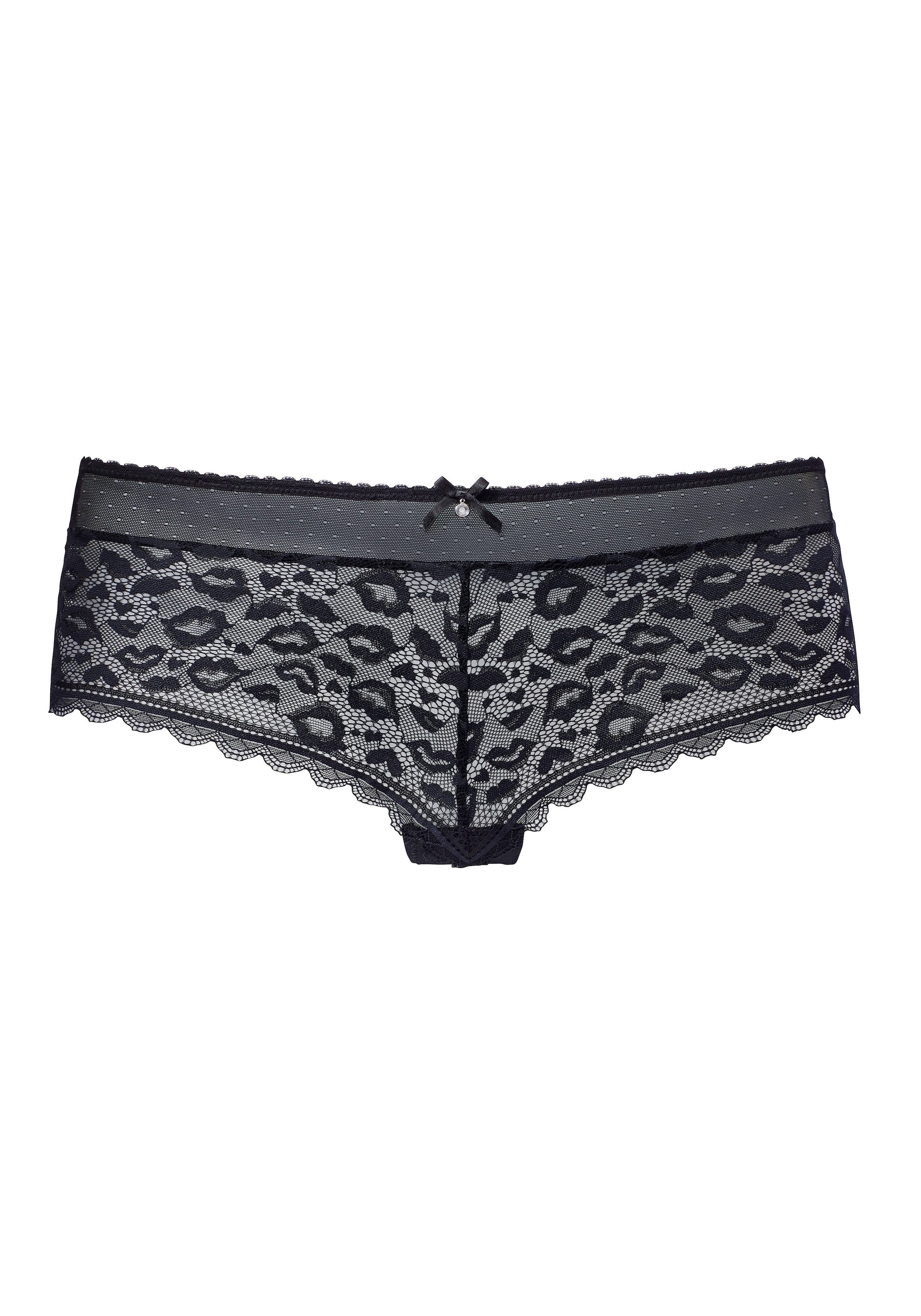 Vivance Panty, aus Spitze in Kussmund-Optik und weichem Mesh-Material