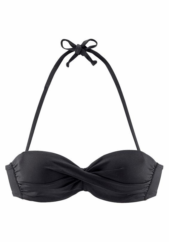 s.Oliver Bandeau-Bikini-Top »Spain«, unifarben mit Wickeloptik