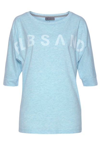 Elbsand 3/4-Arm-Shirt »Iduna«, mit Logodruck, Baumwoll-Mix, lockere Passform