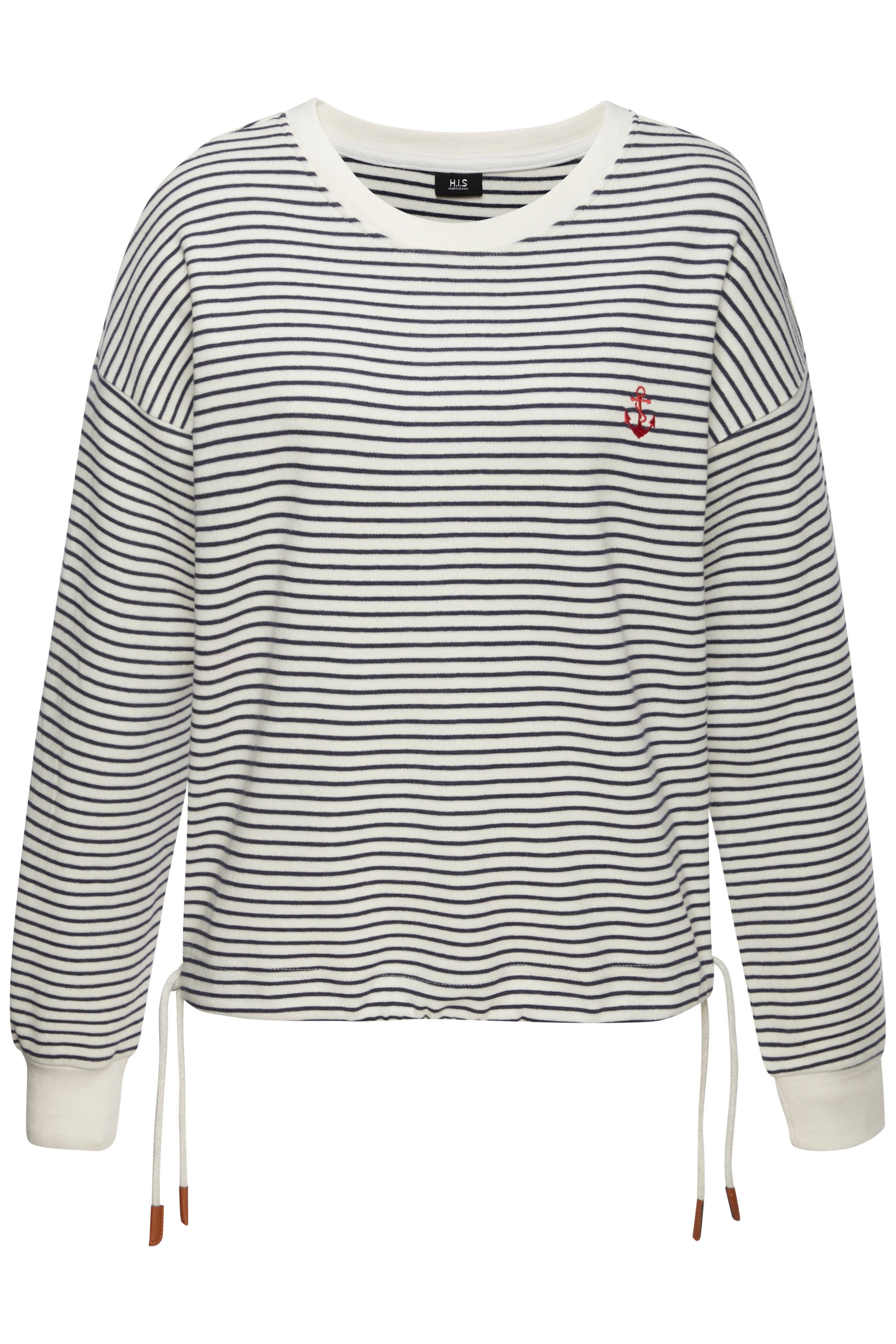 H.I.S Sweatshirt, mit Kordelzug am Saum, Loungewear