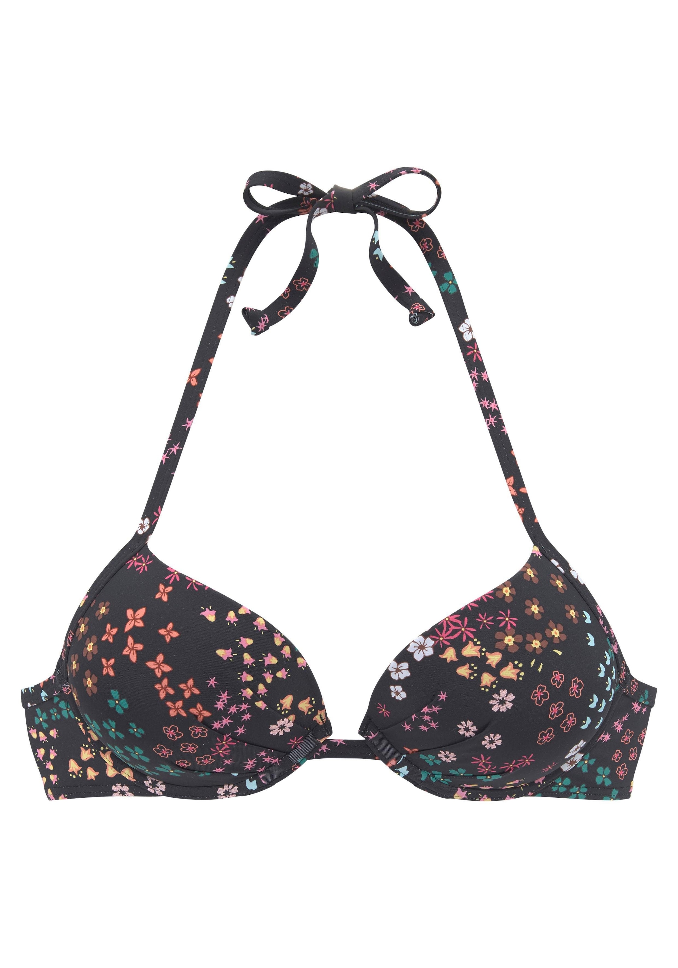 s.Oliver Push-Up-Bikini-Top »Milly«, im Blumendesign