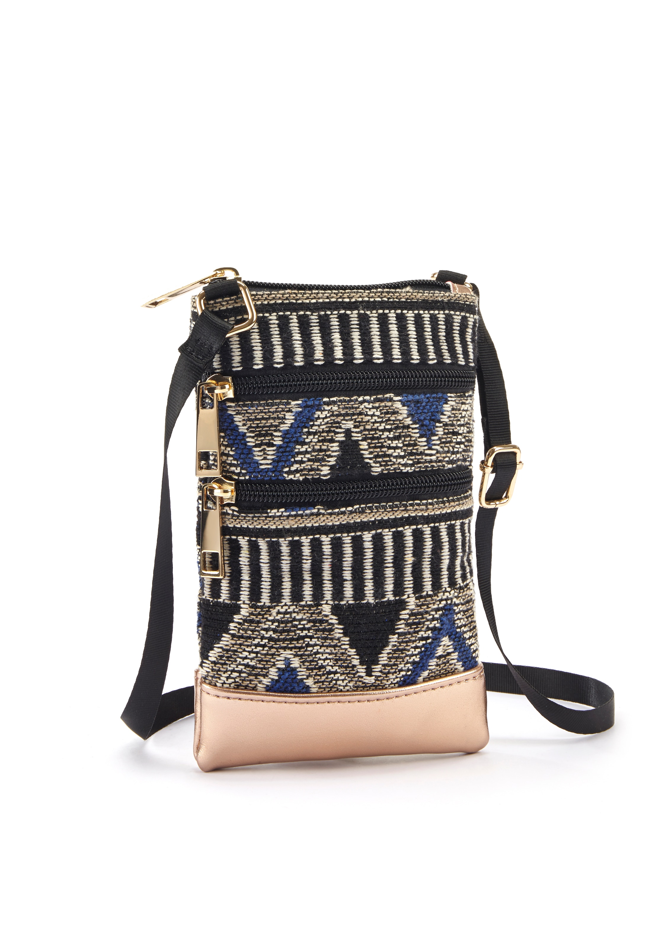 Image of LASCANA Umhängetasche, Minibag, Handytasche zum Umhängen im modischen Ethno Look VEGAN