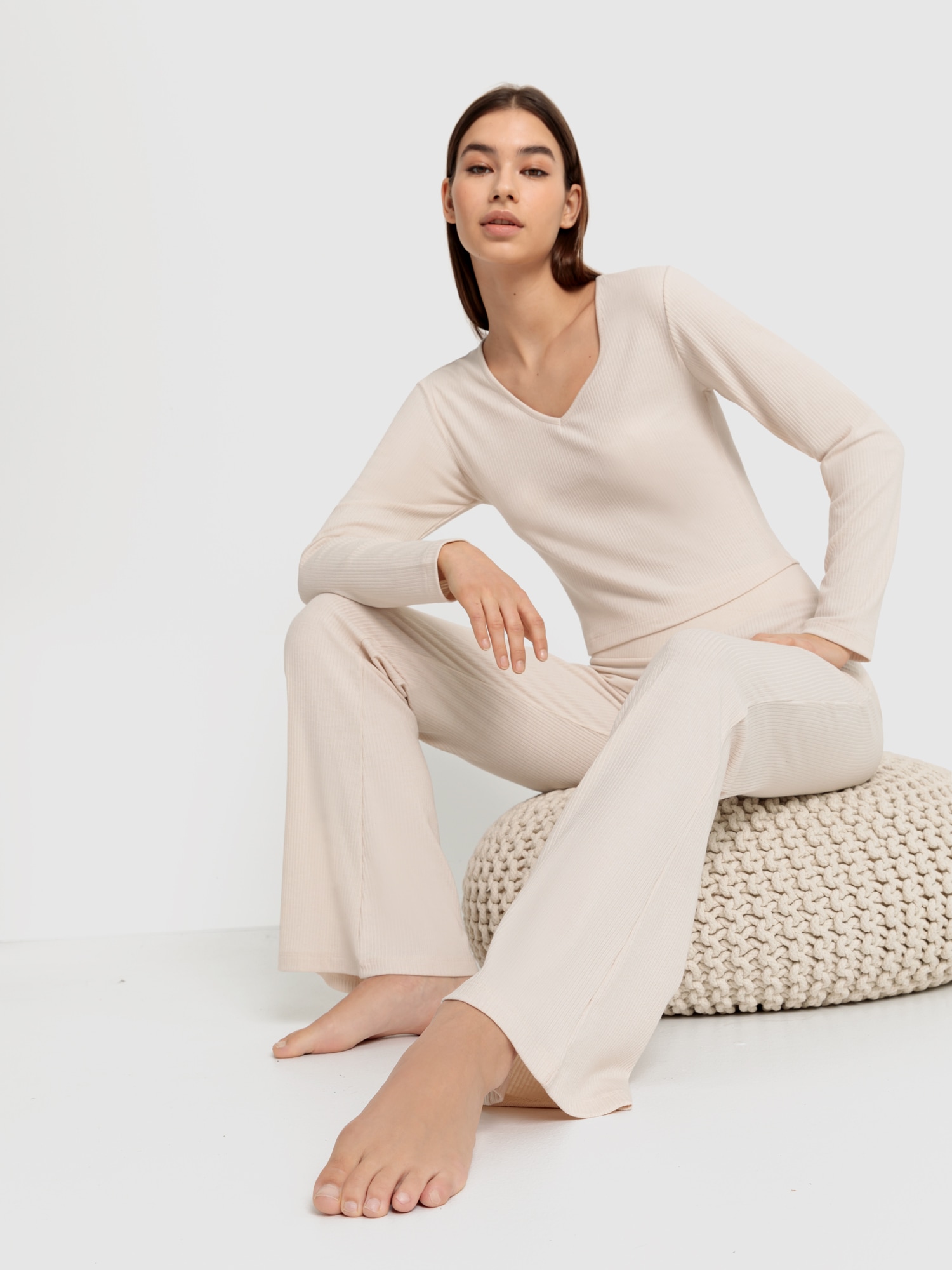 LSCN by LASCANA Pyjama, (2 tlg.), aus schönem Ripp-Material » LASCANA |  Bademode, Unterwäsche & Lingerie online kaufen