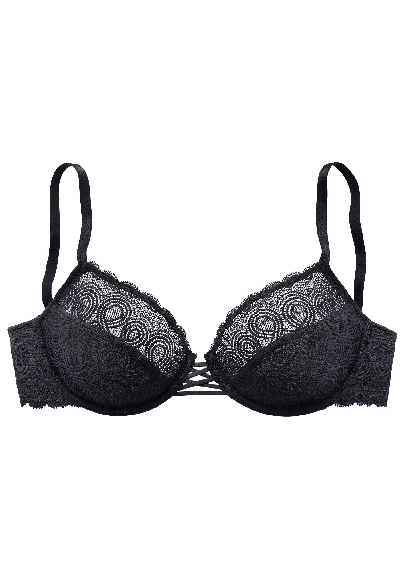 LASCANA Push-up-BH, mit sexy Bänderoptik vorn, Dessous online