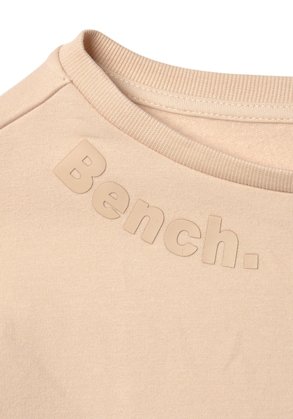 Bench. Loungewear Sweatshirt, mit gerafften Ärmelbündchen, Loungeanzug