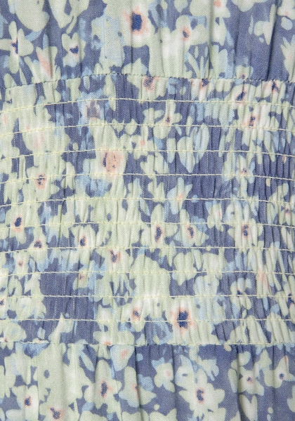 Buffalo Maxikleid, mit zartem Blumendruck und V-Ausschnitt, Sommerkleid, Strandkleid