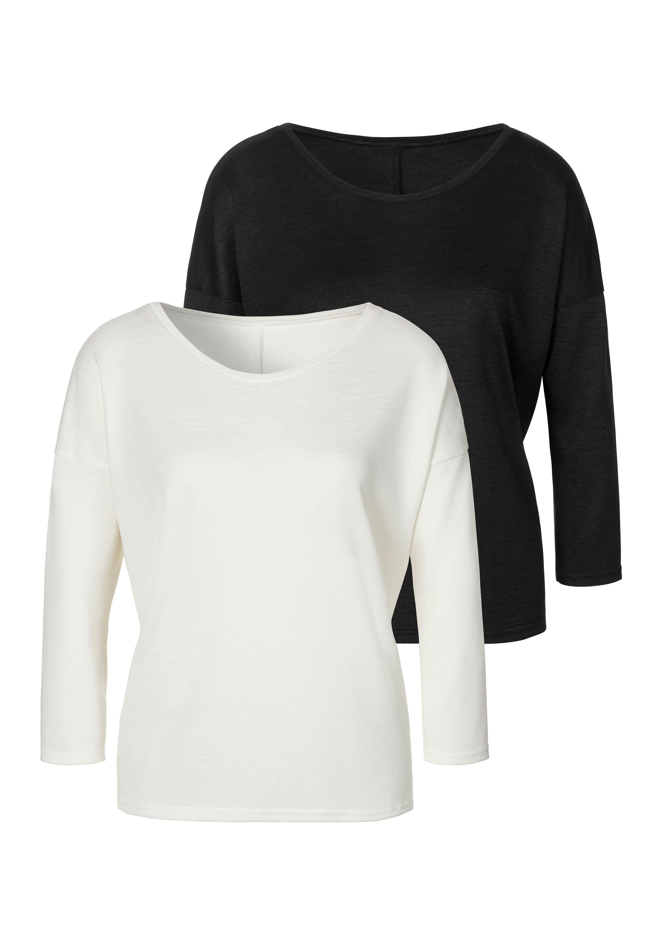 LASCANA 3/4-Arm-Shirt, (Spar-Set, 2er-Pack), aus leichter Strickqualität »  LASCANA | Bademode, Unterwäsche & Lingerie online kaufen
