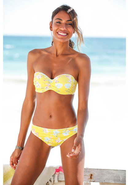 Sunseeker Bügel-Bandeau-Bikini-Top »Ditsy«, mit Häkelkante
