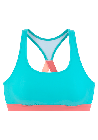 LASCANA ACTIVE Bustier-Bikini-Top »Janni«, mit kontrastfarbenen Details