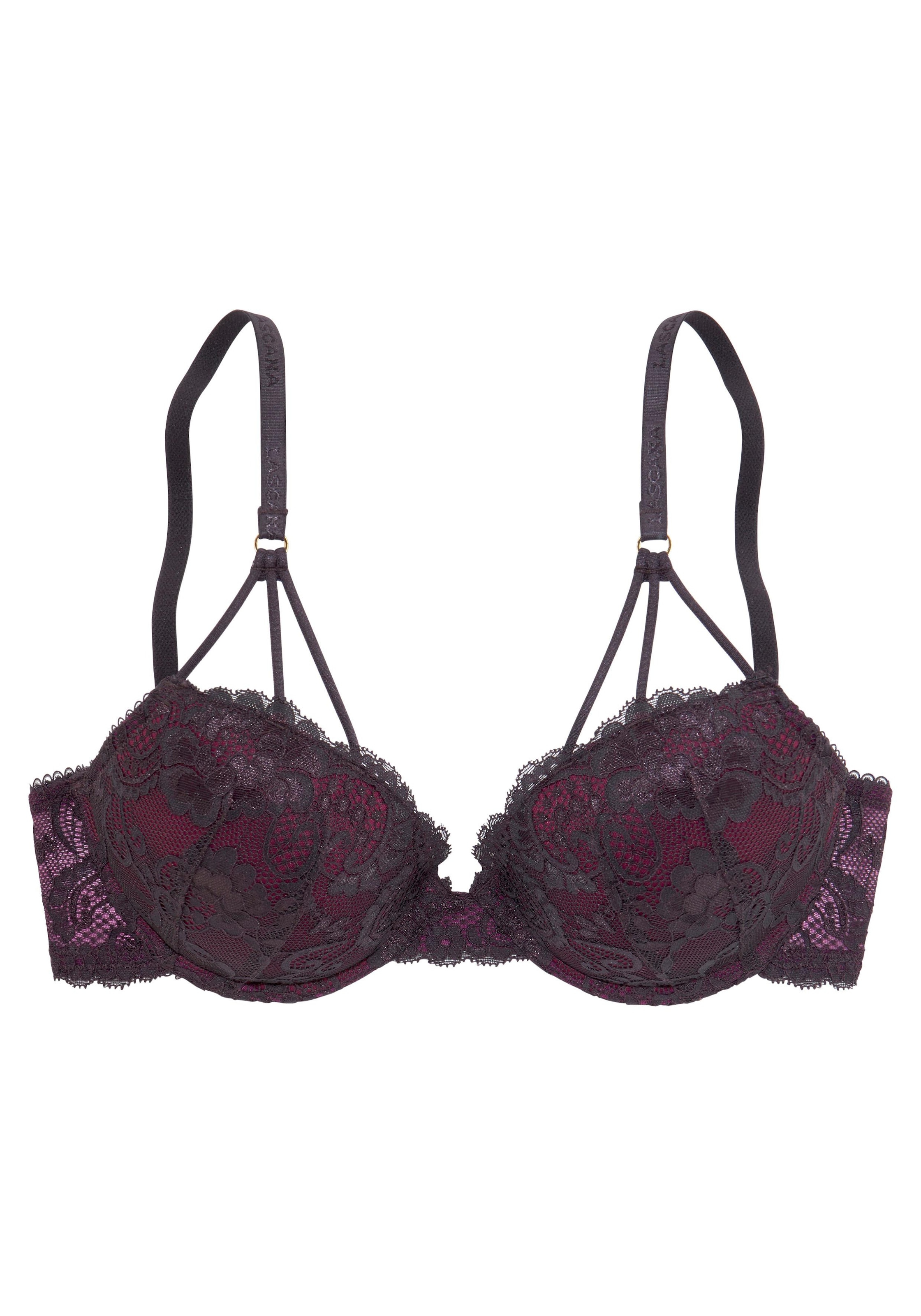 LASCANA Push-up-BH, mit dekorativen Trägern, sexy Dessous