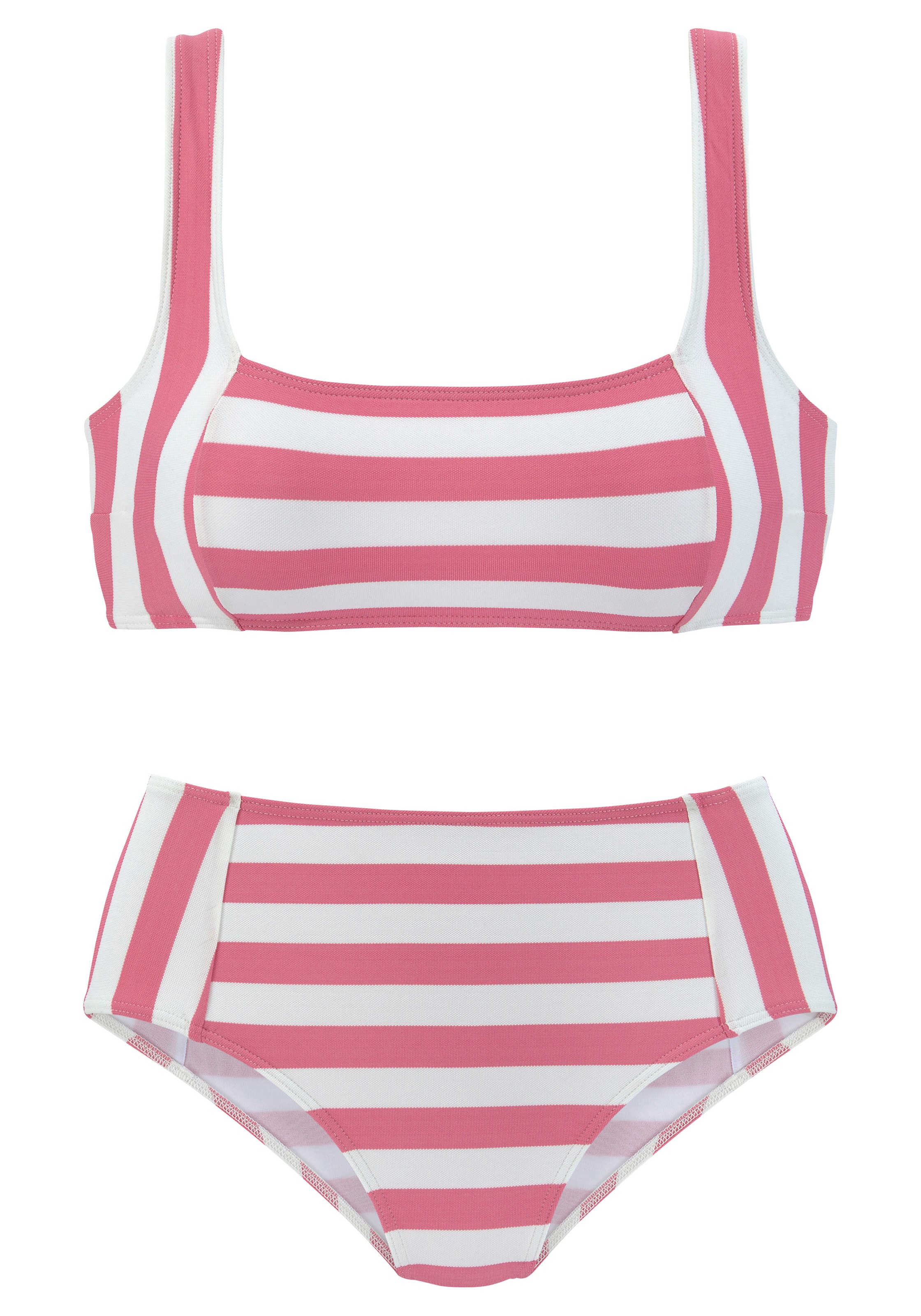 Venice Beach Bustier-Bikini, mit gewebten Streifen product