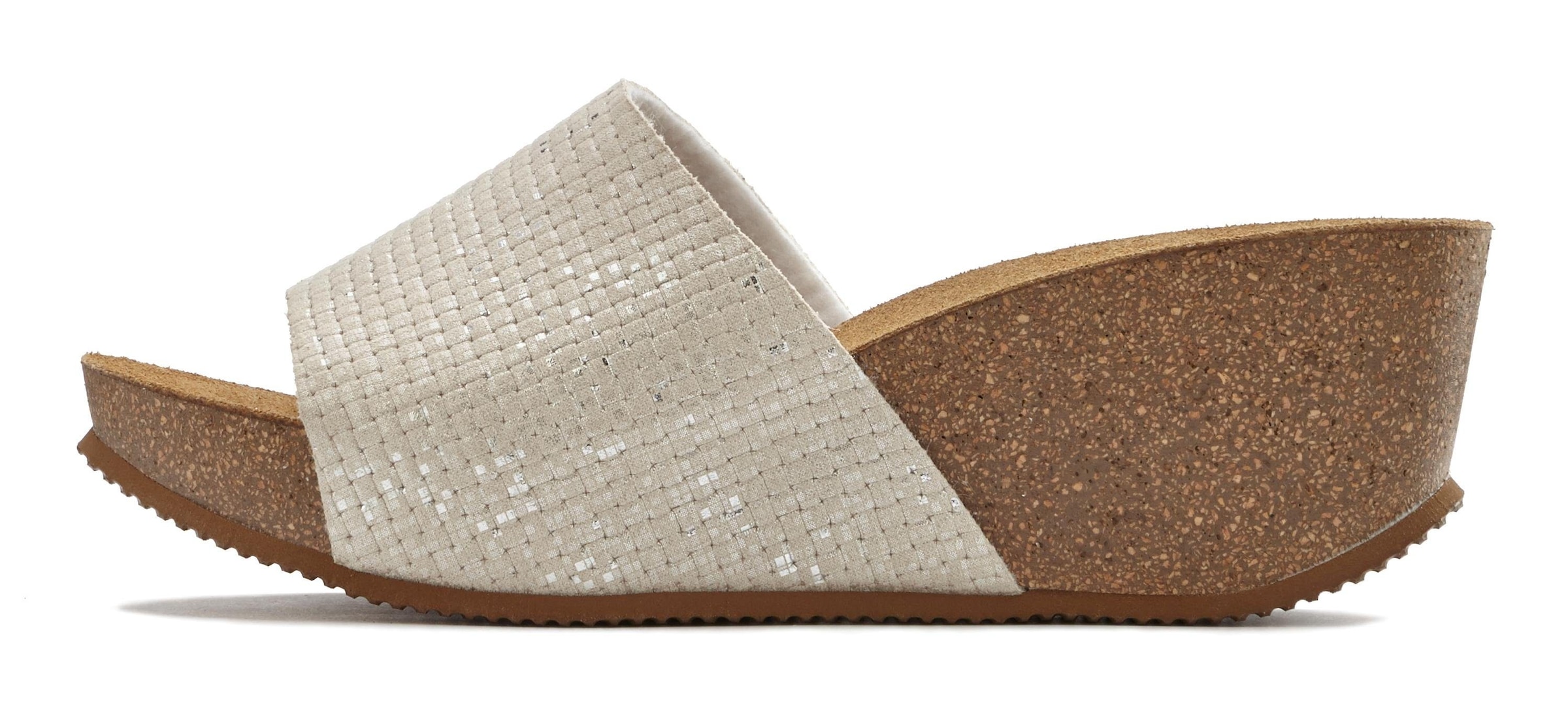 Image of LASCANA Pantolette, mit Keilabsatz und Korkfussbett