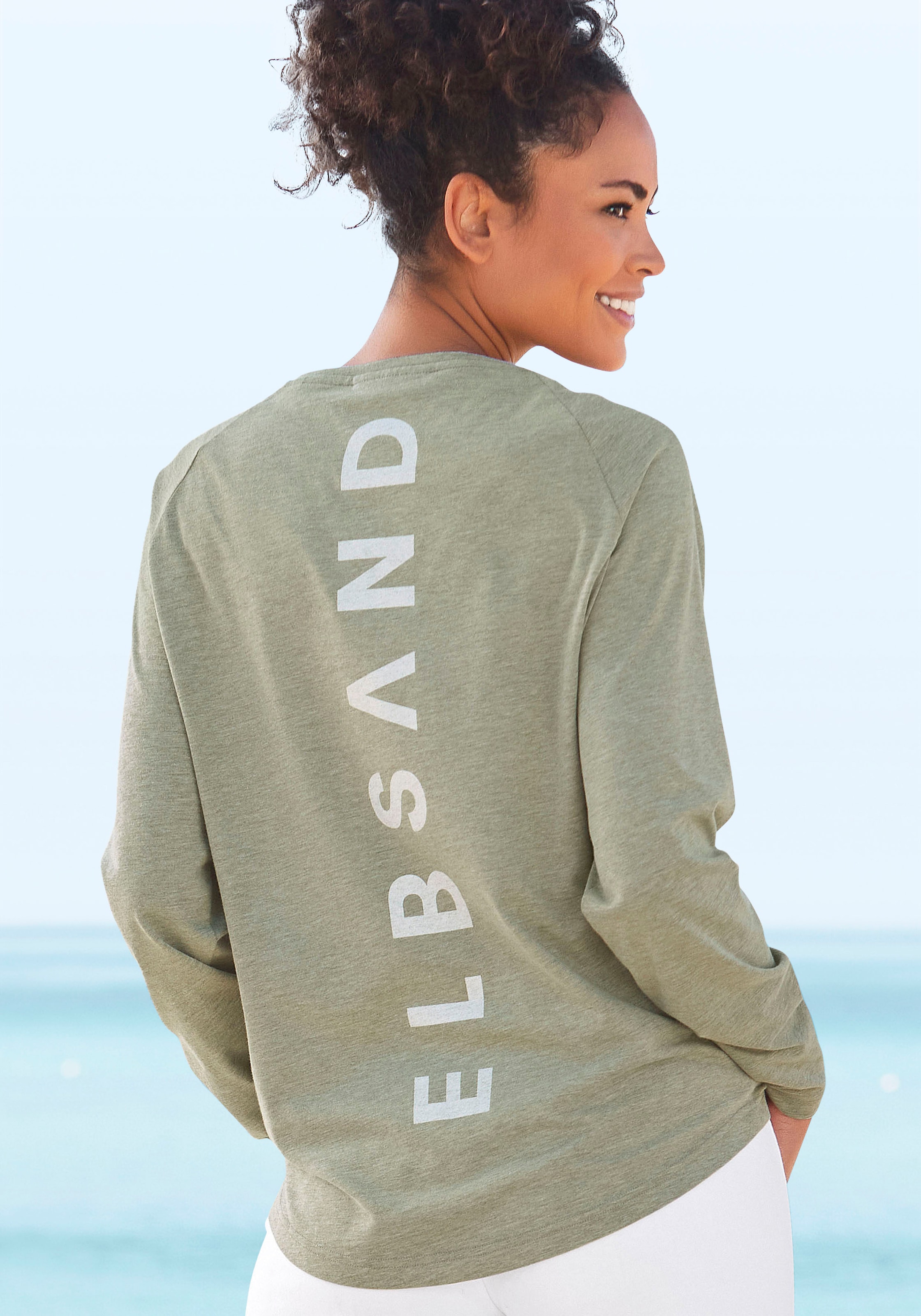 Elbsand Longsleeve »Tira«, mit Logodruck hinten, Langarmshirt, sportlich-casual