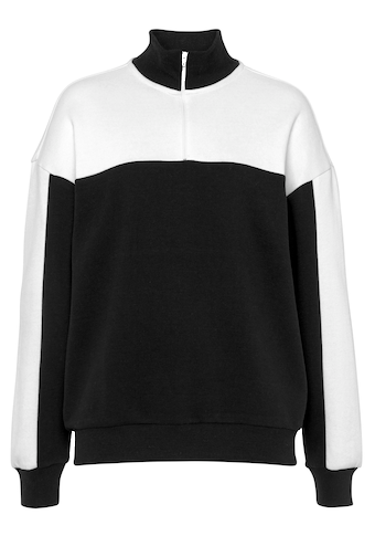 French Connection Sweatshirt »-Troyer Sweatshirt«, mit hohem Kragen, Loungewear