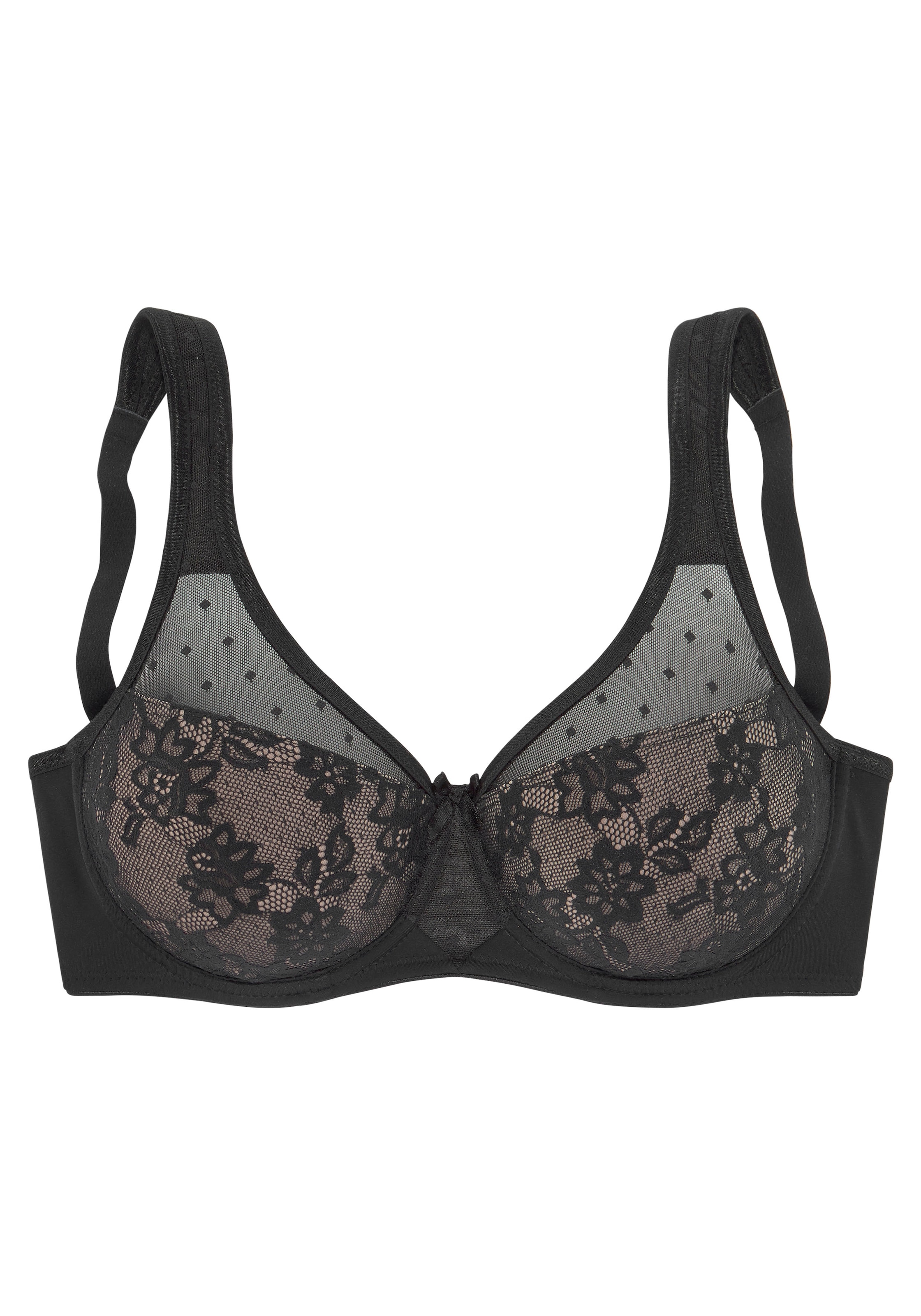 Soutien-gorge minimiseur à armatures Nuance doublé de dentelle jacquard