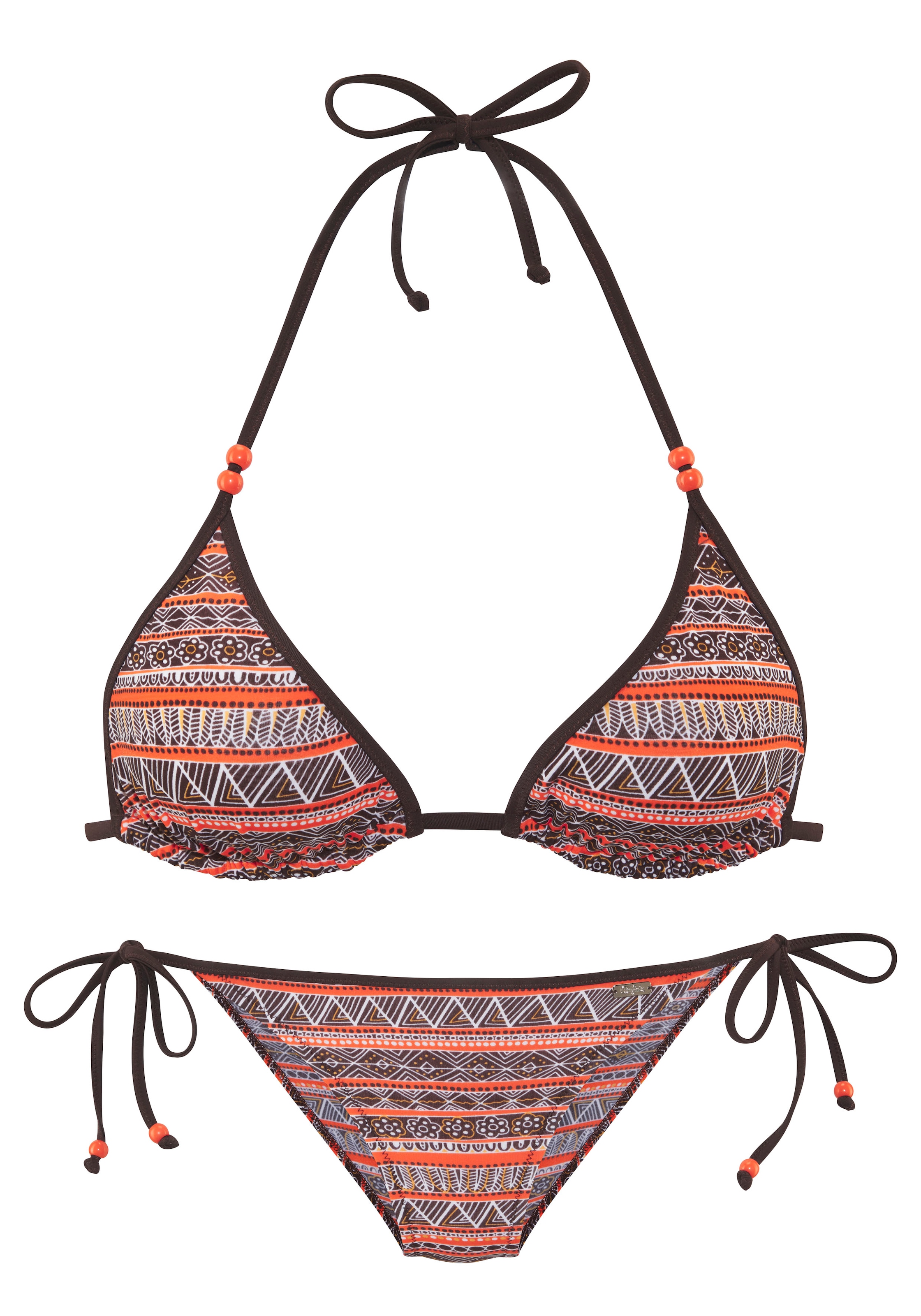 Buffalo Triangel-Bikini, Mit angesagtem Streifendruck