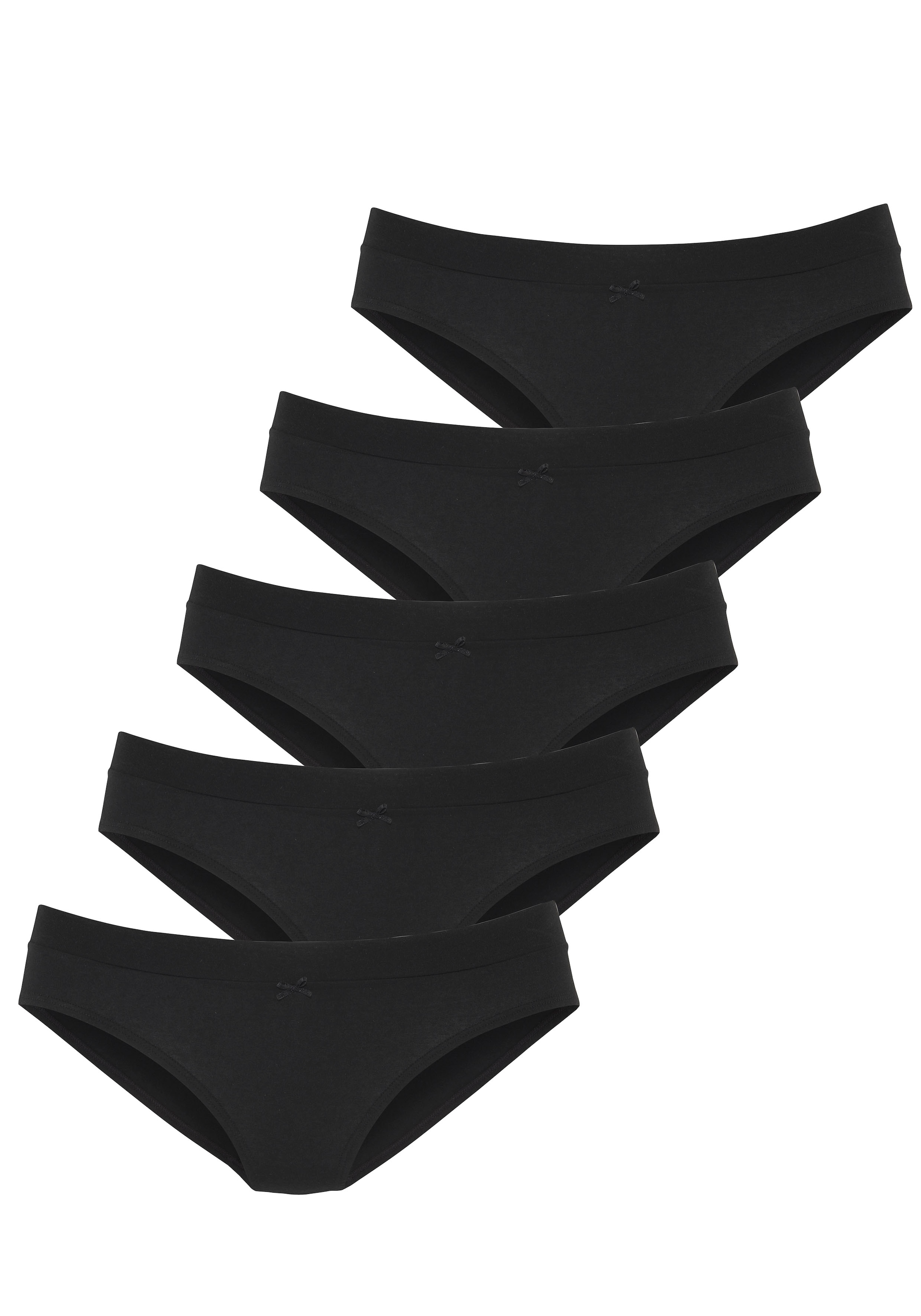 Vivance Jazz-Pants Slips, (5er-Pack), aus weicher, elastischer Baumwolle