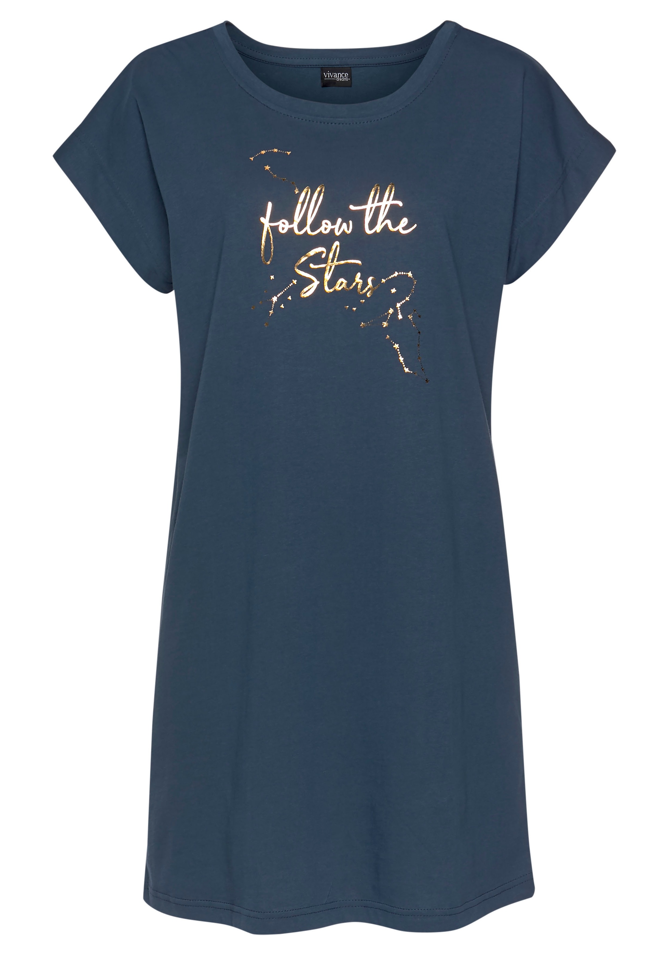 Vivance Dreams Sleepshirt, mit Galaxy-Muster