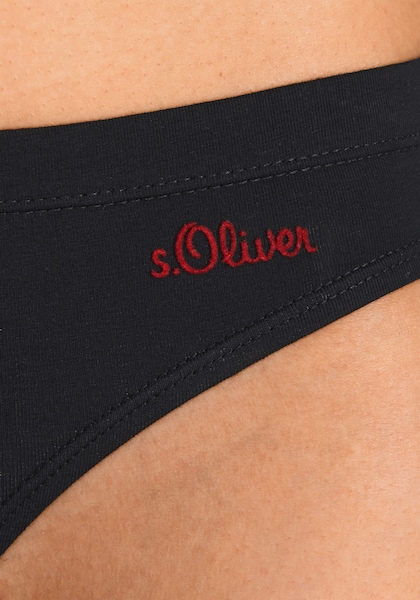 s.Oliver Bikinislip, (Packung, 3 St.), aus elastischer Baumwoll-Qualität