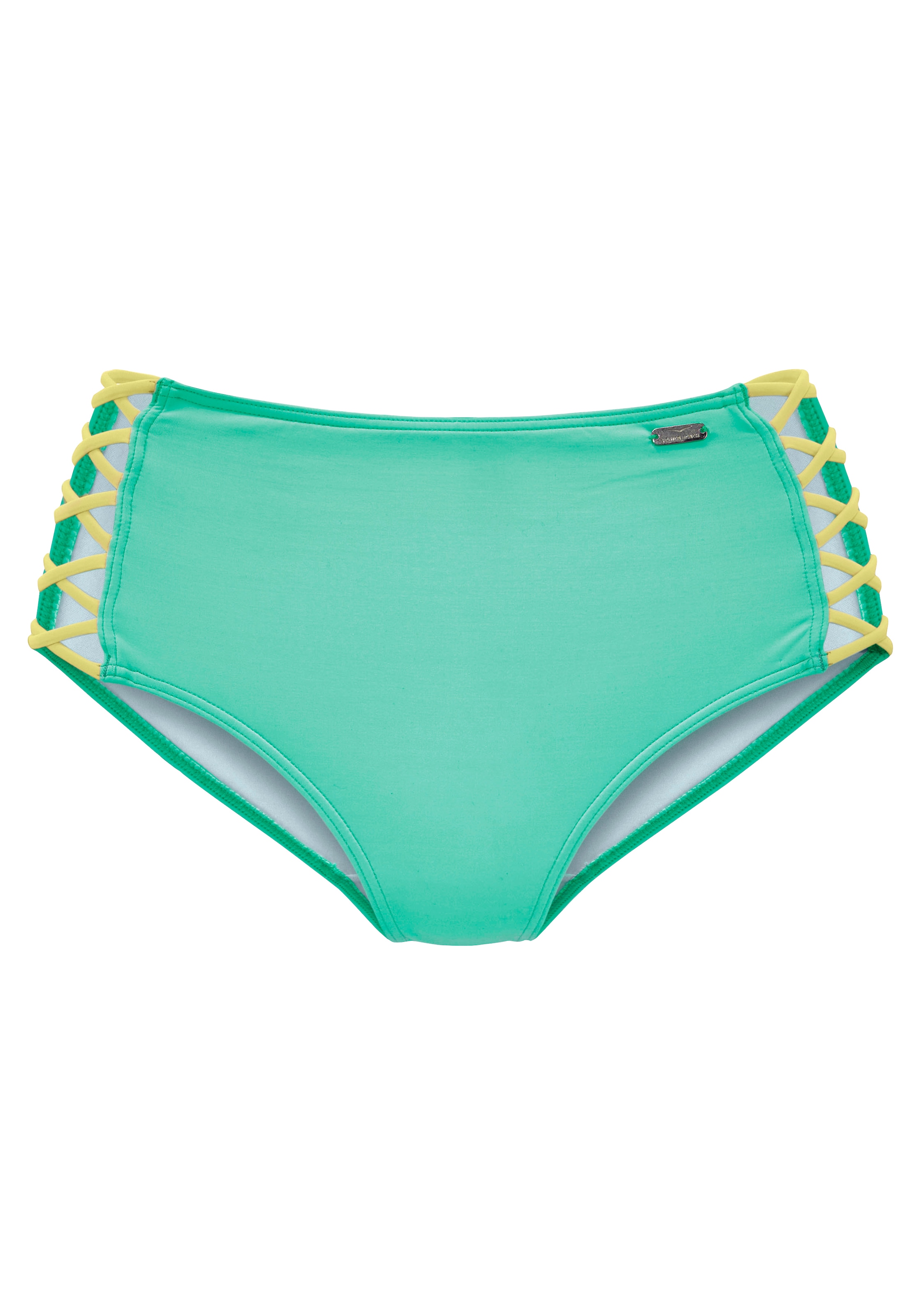 Venice Beach Highwaist-Bikini-Hose »Anna«, mit seitlich gekreuzten Bändern