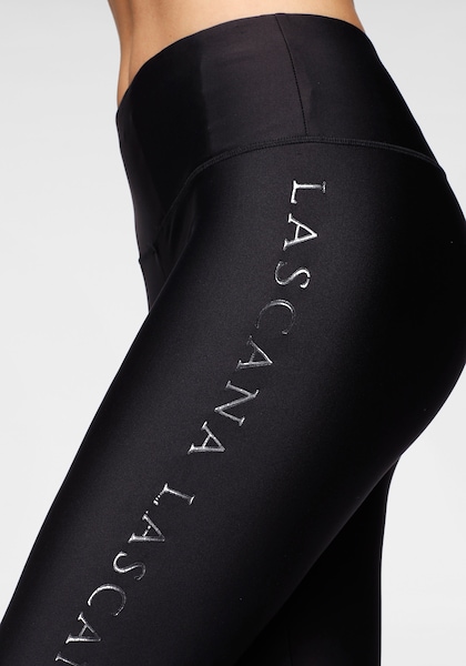 LASCANA ACTIVE Leggings, mit glänzendem Logoschriftzug