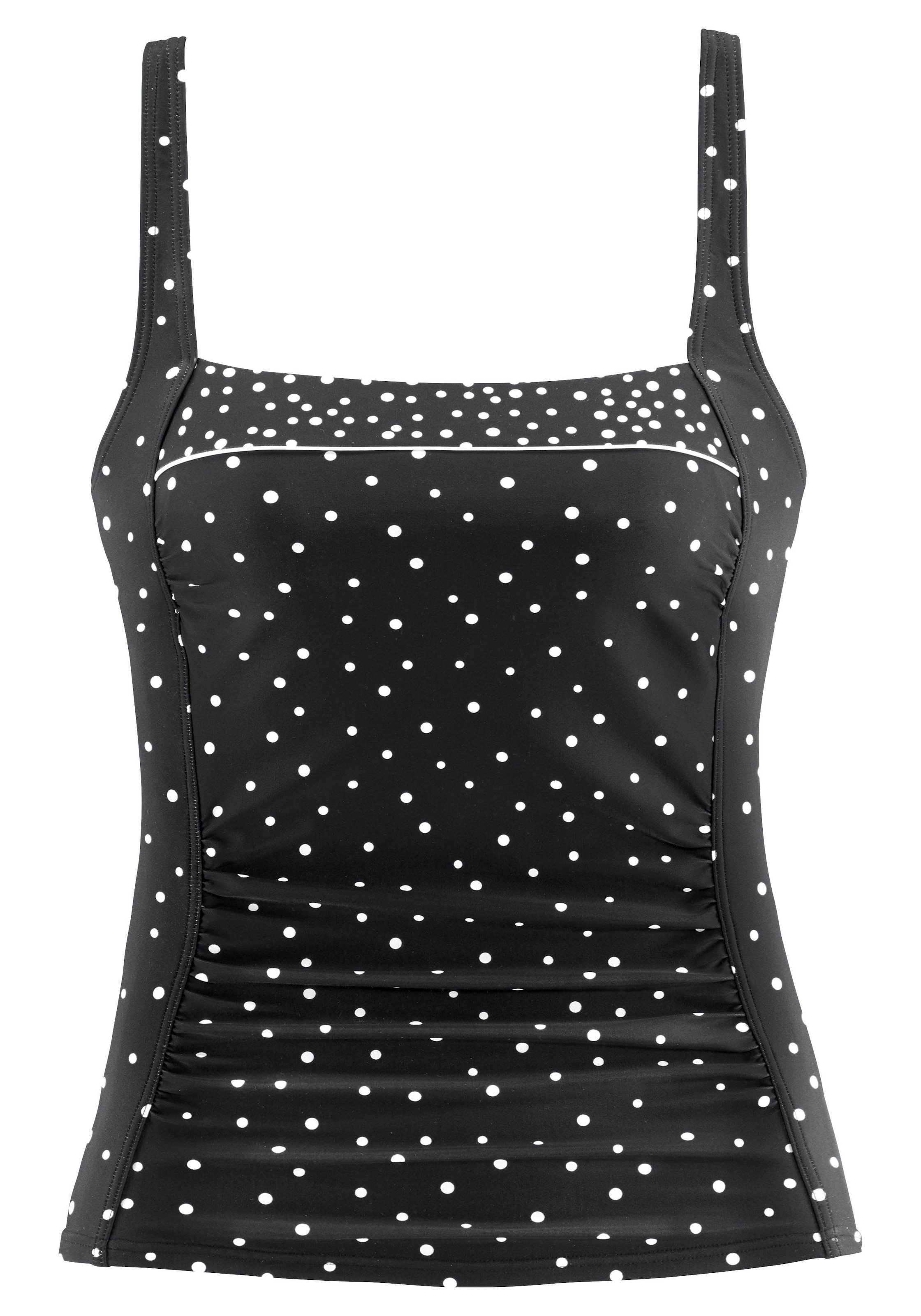 TC B günstig Kaufen-LASCANA Tankini-Top »Leona«, mit Pünktchenprint. LASCANA Tankini-Top »Leona«, mit Pünktchenprint <![CDATA[Nachhaltiges, recyceltes Obermaterial: 82% Polyamid, 18% Elasthan. Futter: 100% Polyester. Wattierung: 100% Polyester]]