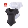 Vivance T-Shirt-Body, (2 tlg., 2er-Pack), aus Baumwoll-Stretch-Qualität