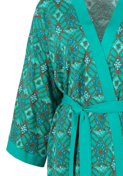 s.Oliver RED LABEL Bodywear : kimono avec passepoil contrastant