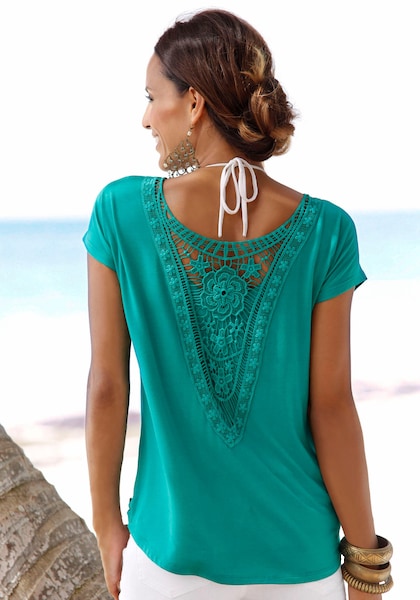 | LASCANA online Strandshirt, kaufen » Unterwäsche & Bademode, mit Spitzeneinsatz LASCANA Lingerie