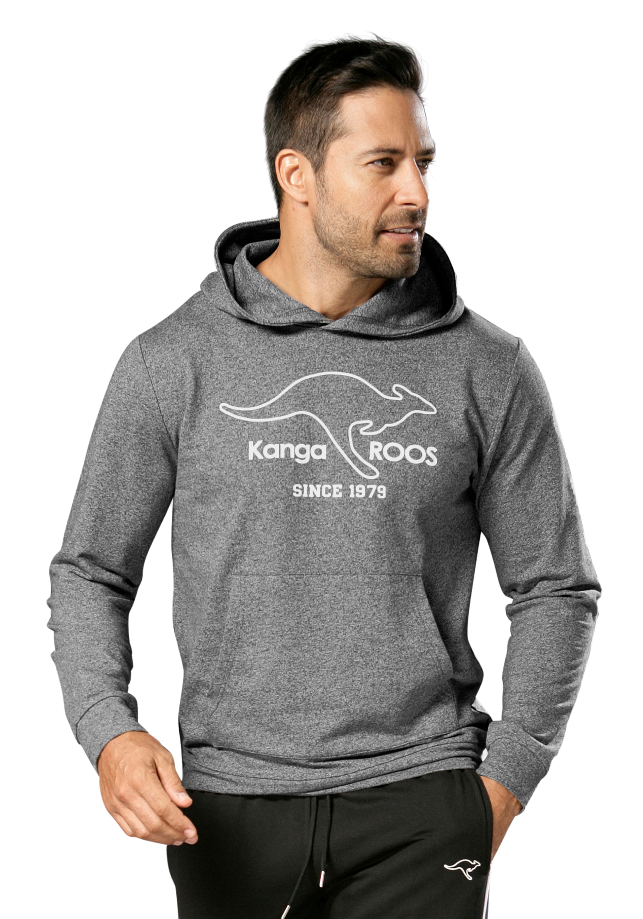 Image of KangaROOS Kapuzensweatshirt, mit breiten Bündchen an den Abschlüssen