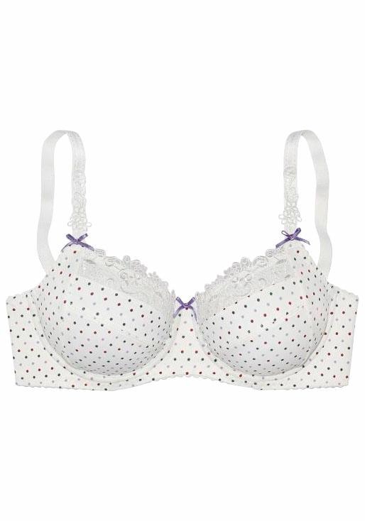 Nuance : soutien-gorge à armatures avec ravissante dentelle brodée