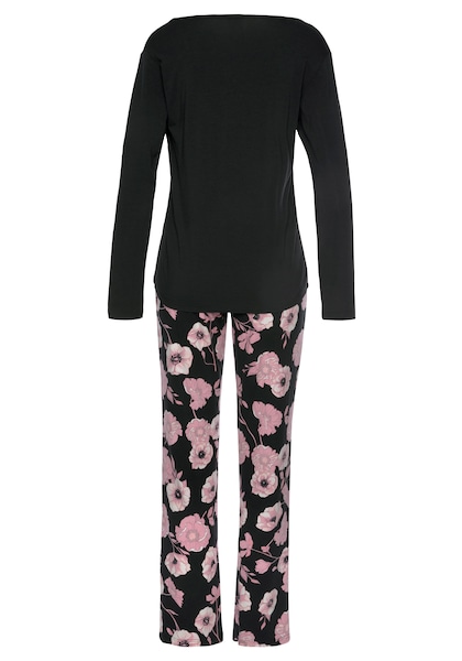LASCANA Pyjama, (2 tlg., 1 Stück), mit Blumenmuster und Spitzendetails »  LASCANA | Bademode, Unterwäsche & Lingerie online kaufen