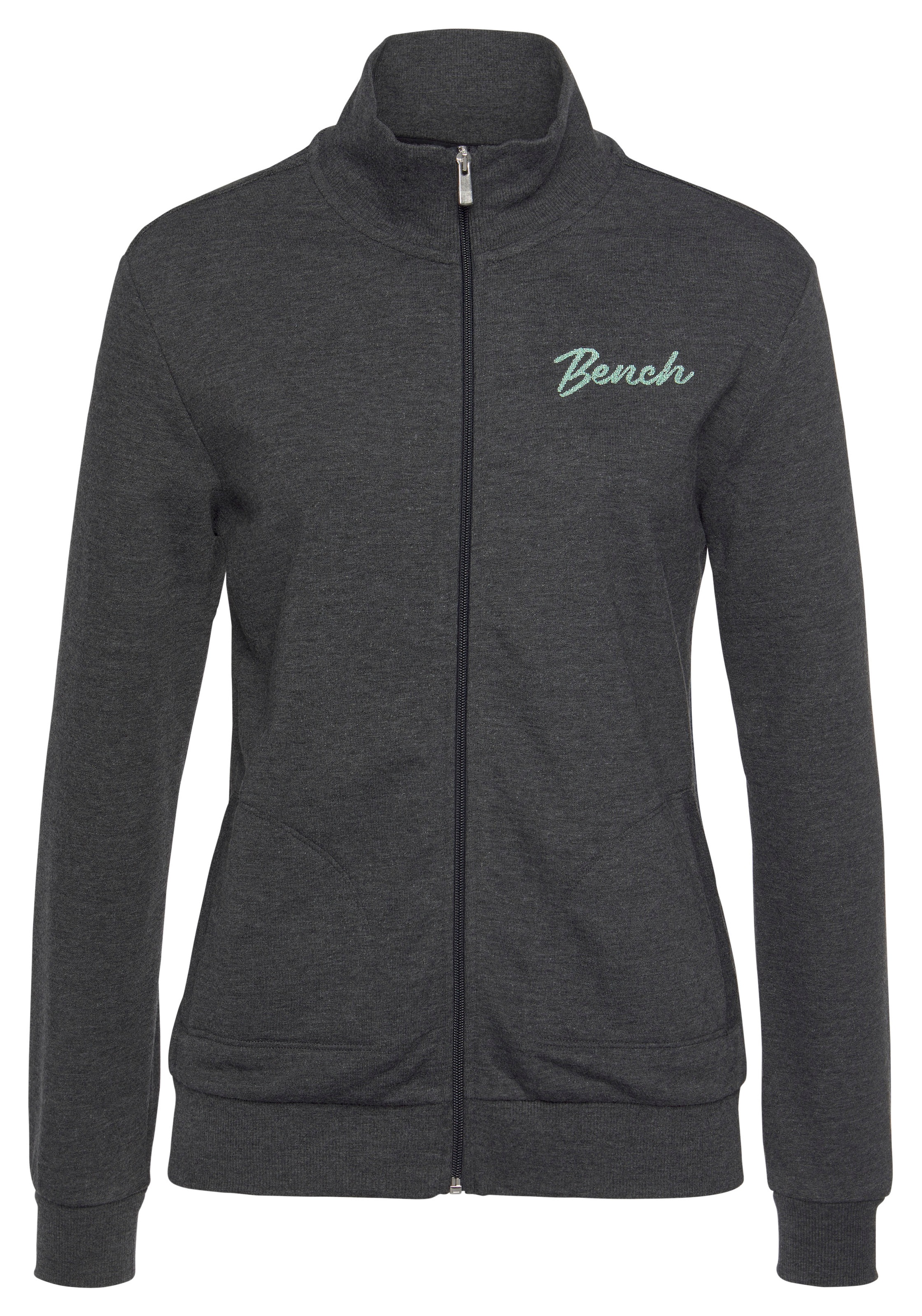 Bench. Sweatjacke, mit zwei Logo Stickereien, Loungeanzug