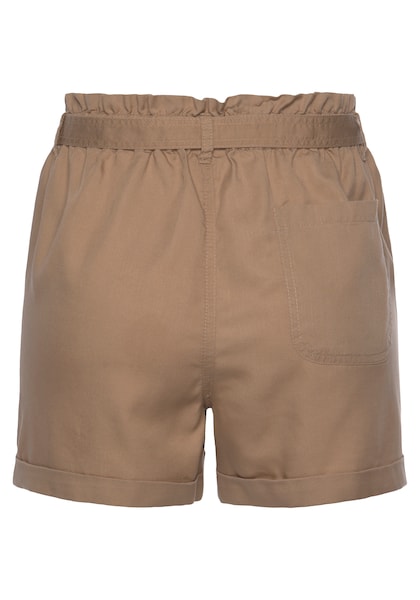 Buffalo Shorts, (mit Bindegürtel), im Paperbag-Stil, Gummizugbund, kurze Hose