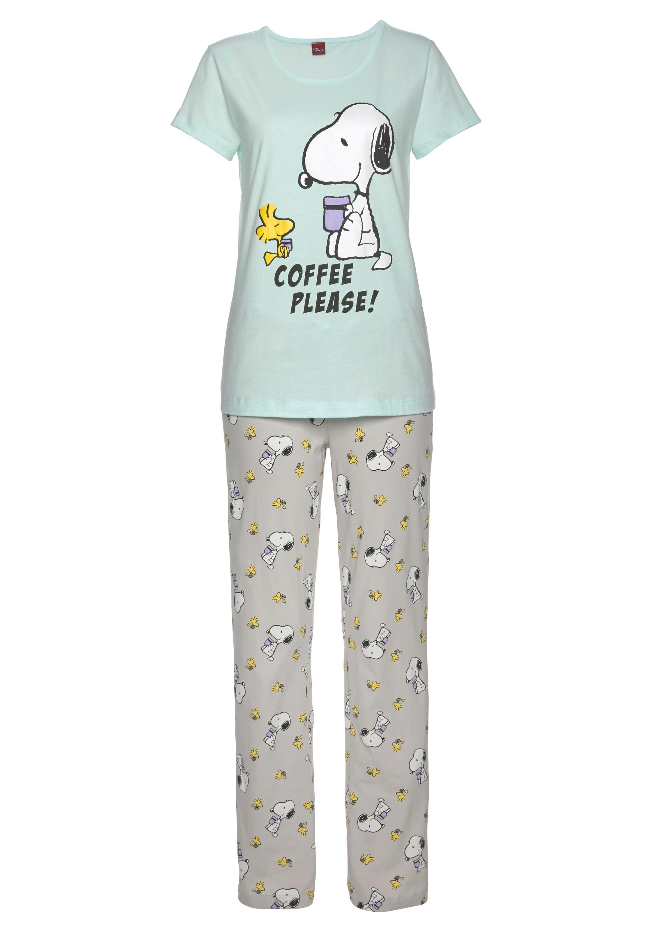 Peanuts Pyjama, 1 mit kaufen LASCANA Druck Bademode, Unterwäsche Stück), Lingerie tlg., Snoopy (2 online Woodstock & » und 