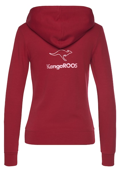 KangaROOS Sweatjacke, mit grossem Logodruck auf dem Rücken, Loungeanzug