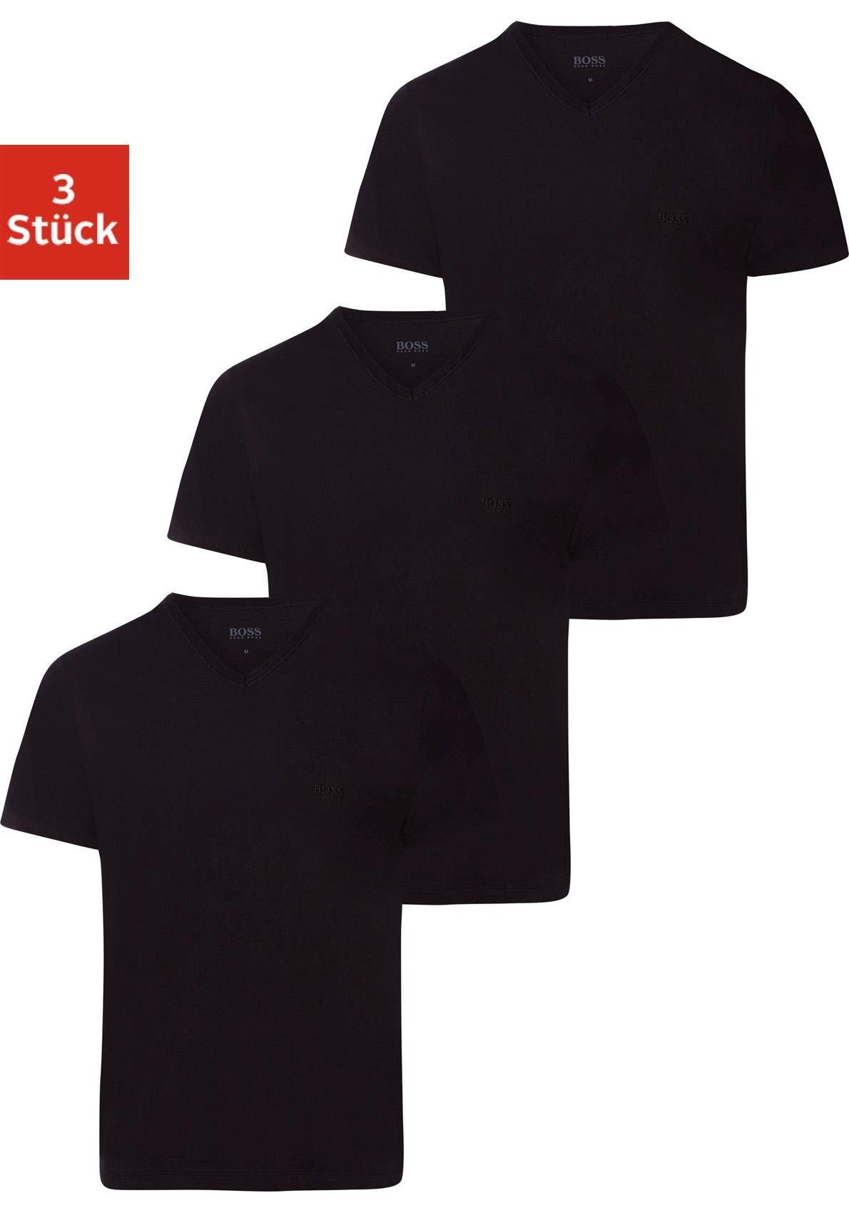 Image of Boss V-Shirt »T-Shirt VN 3P CO«, (Packung, 3 tlg.)