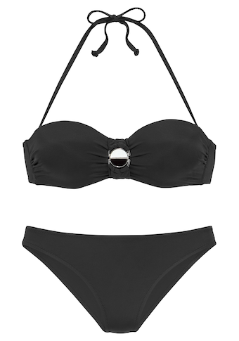 JETTE Bügel-Bandeau-Bikini, mit modischer Schnalle