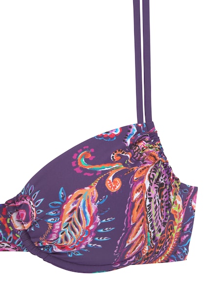 Vivance Bügel-Bikini, mit lilafarbenem Paisleyprint