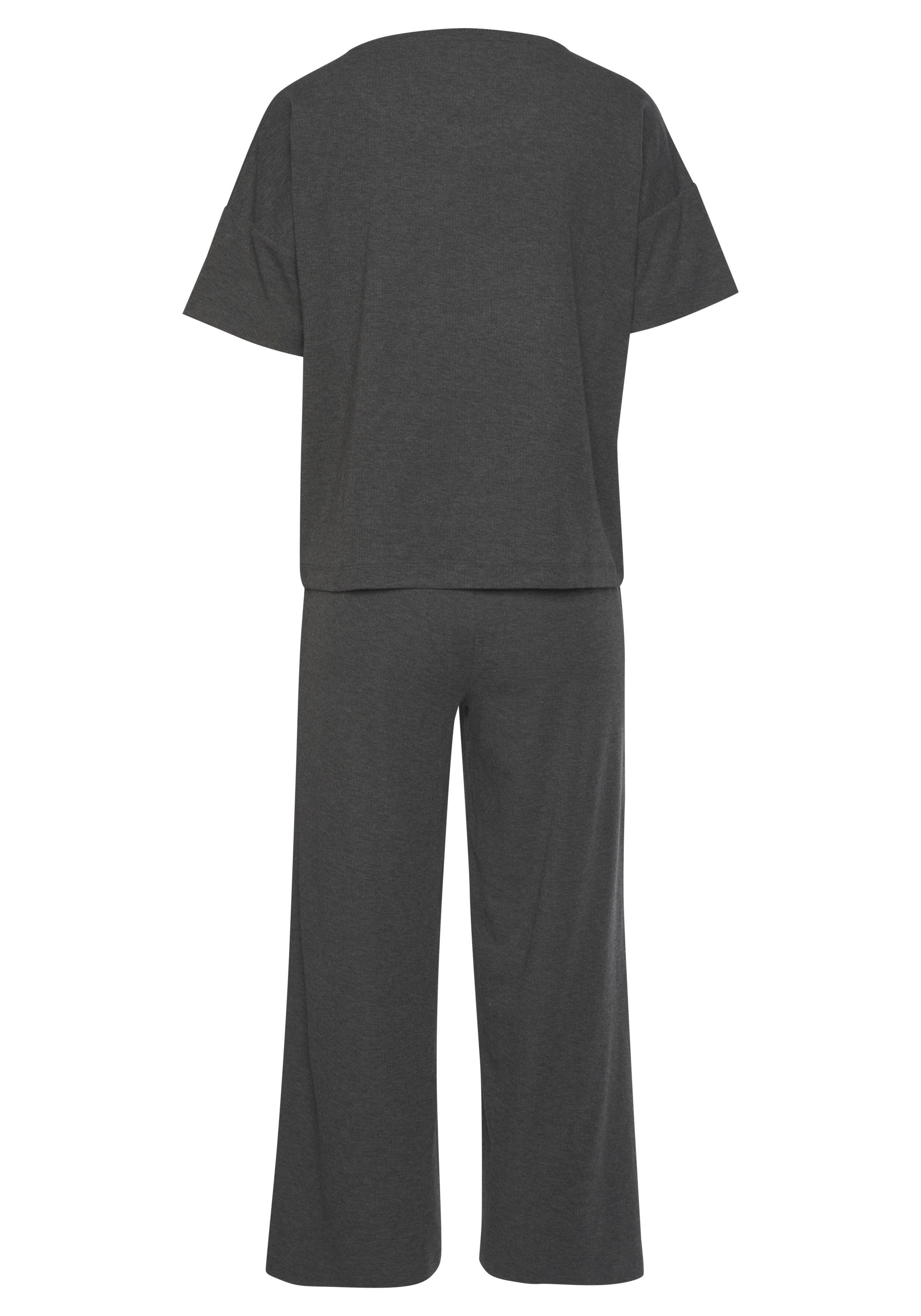 Vivance Dreams Pyjama, (2 tlg., 1 Stück), in weicher Ripp-Qualität »  LASCANA | Bademode, Unterwäsche & Lingerie online kaufen