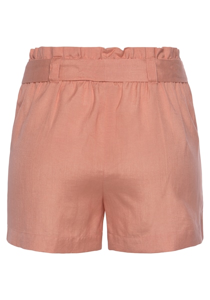 LASCANA Shorts, (mit Bindegürtel), im Paperbag-Stil aus Leinenmix, kurze Hose, Leinenhose