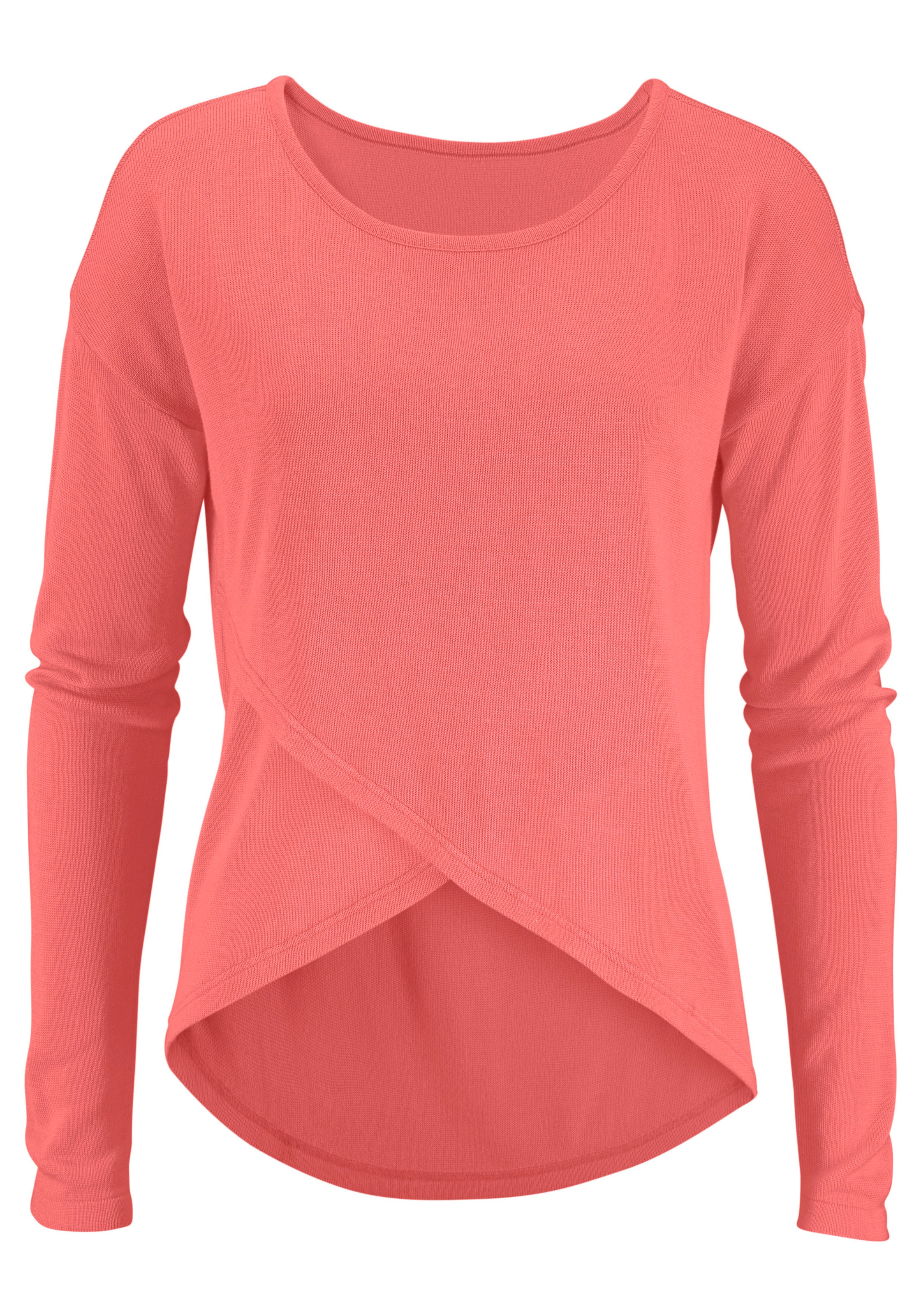 LASCANA Strickpullover, mit Wickeloptik