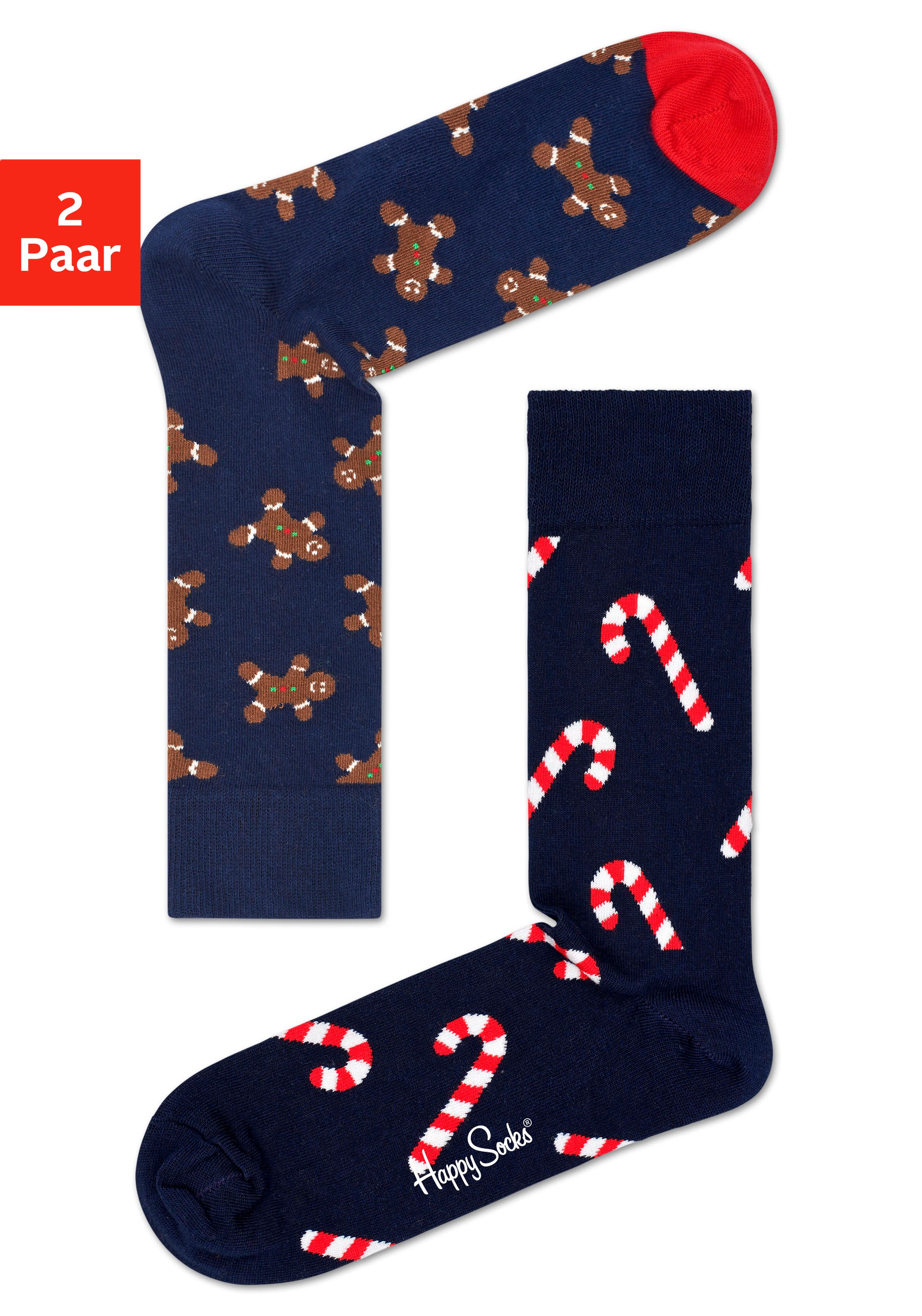 Image of Happy Socks Socken »Gingerbread and Candy«, (2 Paar), mit süssen Motiven