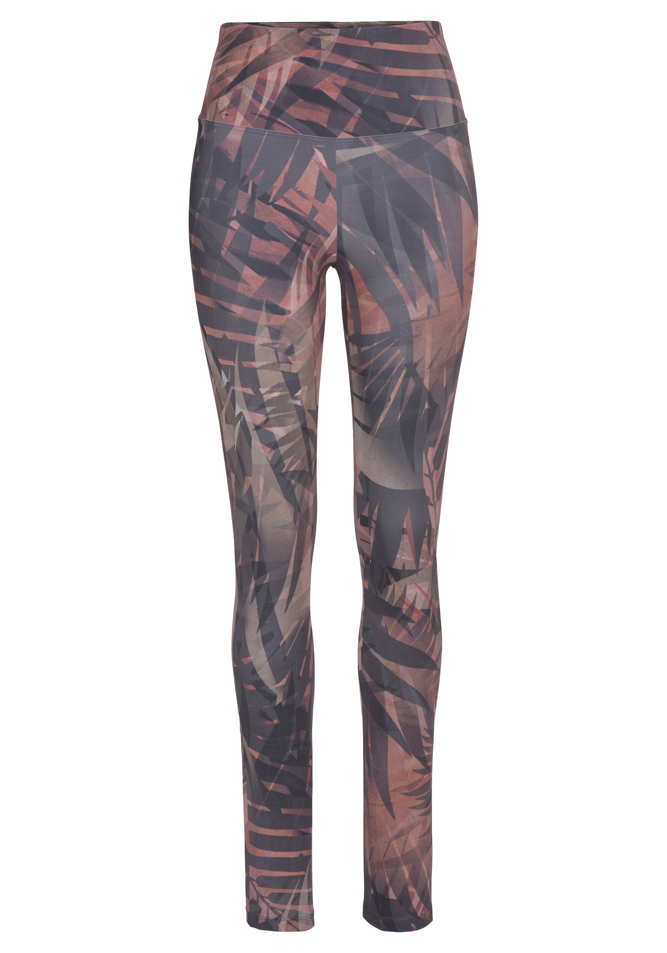 LASCANA ACTIVE Leggings »Tropical«, mit abstraktem Palmenprint, Loungewear