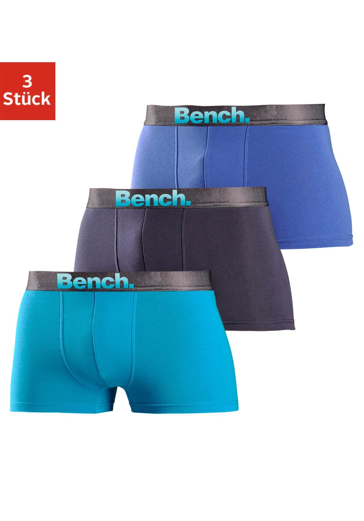 Baumwolle,50 günstig Kaufen-Bench. Boxer, (Packung, 3 St.), mit Logo Webbund. Bench. Boxer, (Packung, 3 St.), mit Logo Webbund <![CDATA[Bench Boxer im 3er Pack. Mit leicht glänzendem Webbund. Obermaterial: 90% Baumwolle, 10% Elasthan (LYCRA®)]]>. 