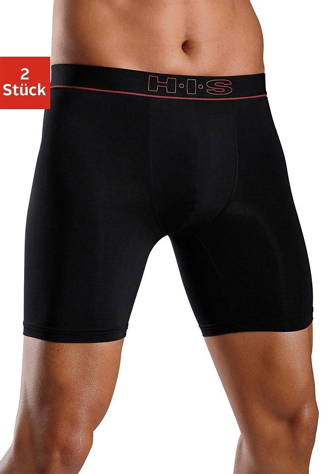 Boxer H.I.S (2 pièces) boxer sportif à jambes longues, en microfibre douce