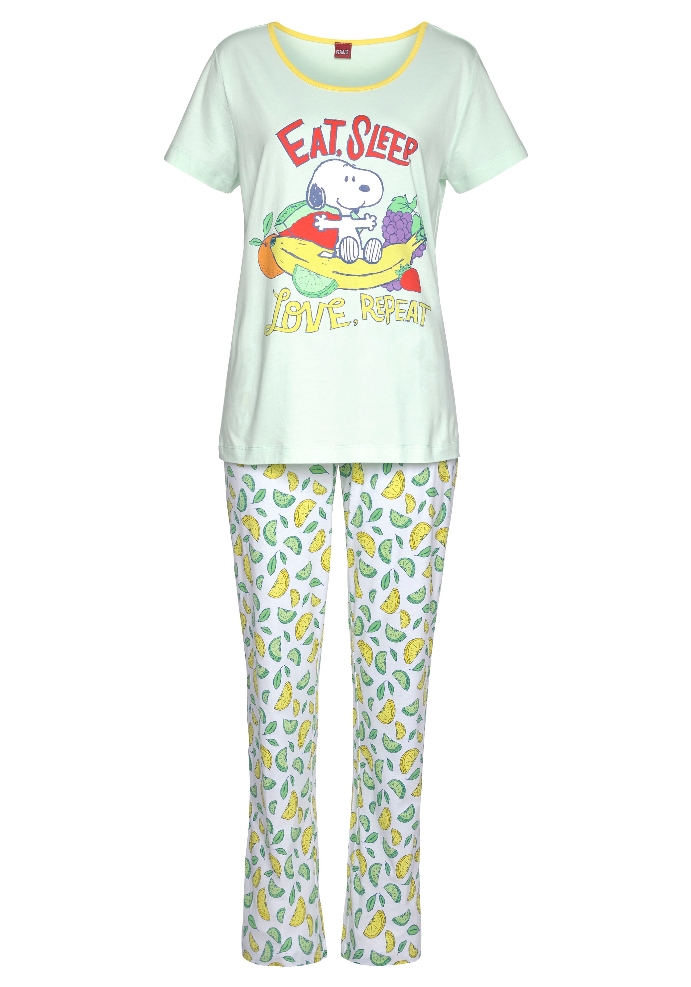 Peanuts Nachthemd, ligne Kräuselsäumen und Acheter et de balnéaire, mit | la des Snoopy » LASCANA lingerie Print mode des sous-vêtements en