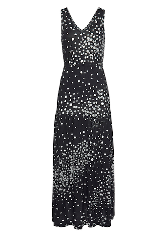 Vivance Maxikleid, mit Punktedruck und V-Ausschnitt, Sommerkleid, elegantes Strandkleid