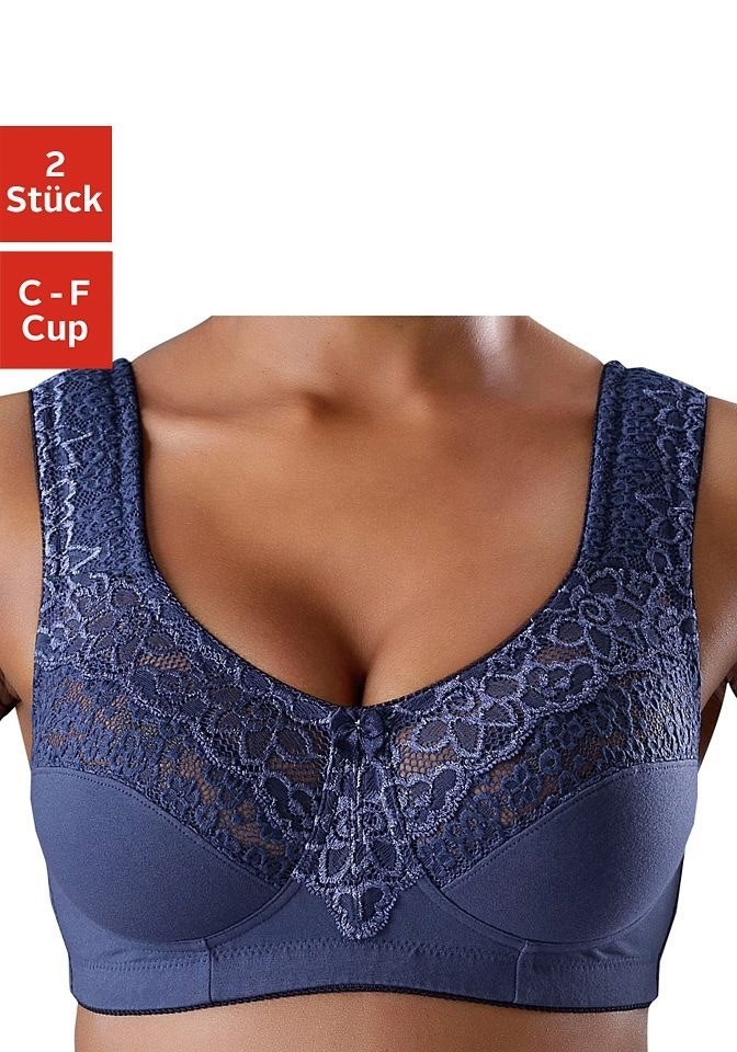 Nuance Soft-BH, (Packung, 2 Stück), ohne Bügel aus weicher Baumwolle, Basic  Dessous online kaufen bei Jelmoli-Versand Schweiz